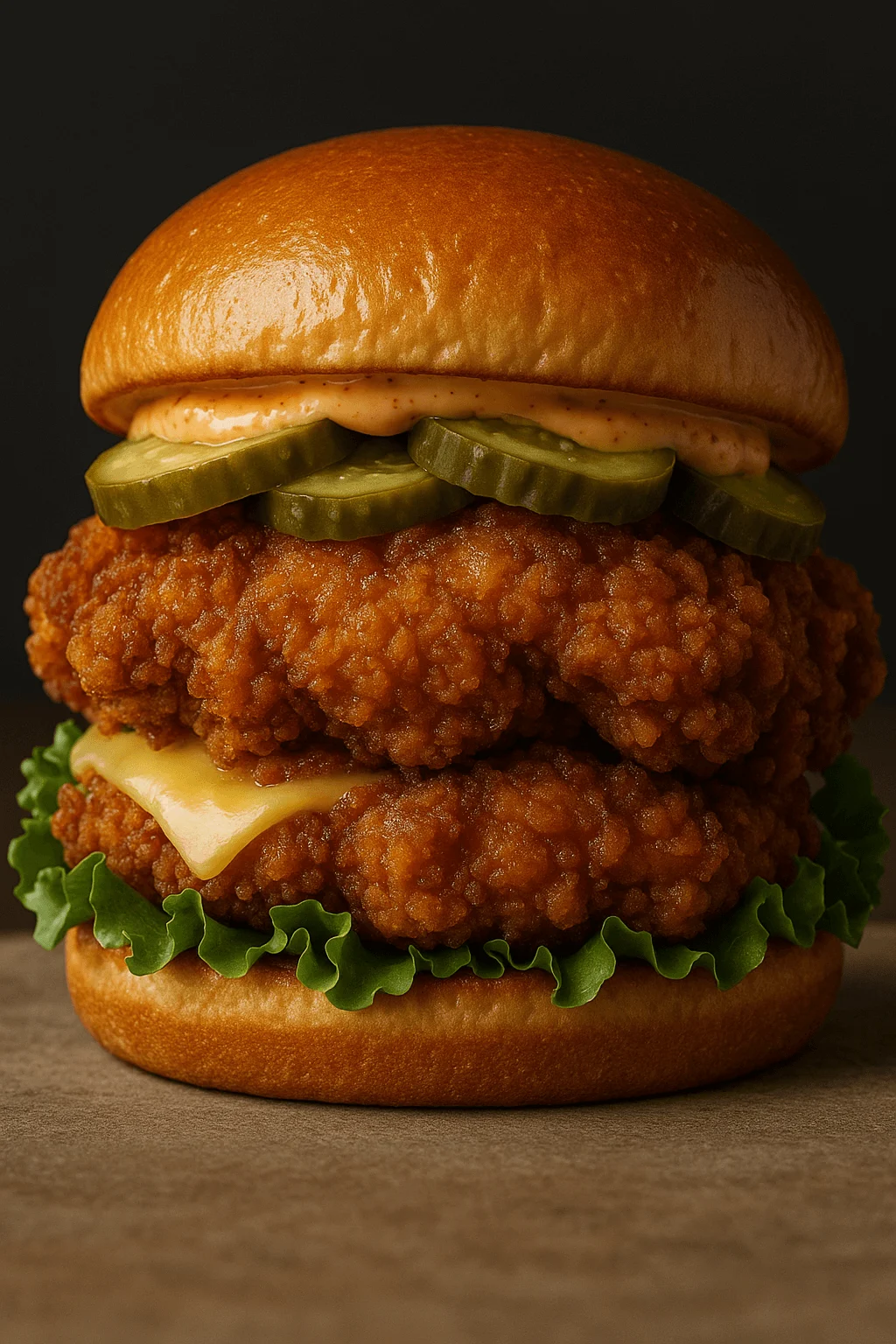 A restaurant-style fried chicken sandwich you can make at home