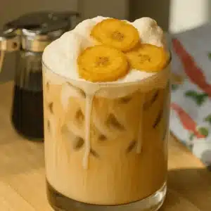 banana bread latte recipe served warm in mug