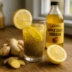Natural Wegovy recipe with lemon, ginger, and ACV