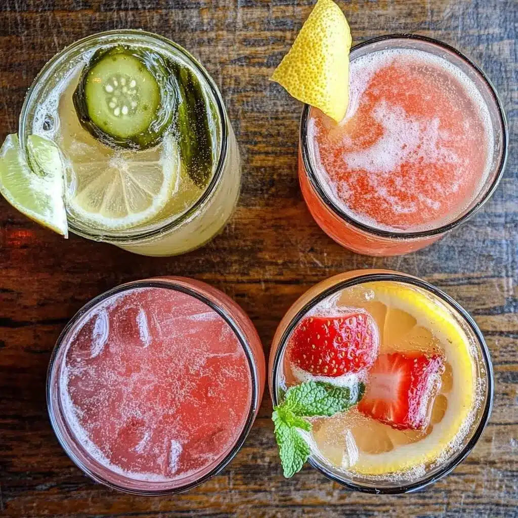 Variations of homemade pickle lemonade recipes