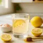 Pink Salt Trick for Weight Loss – Lemon water with pink Himalayan salt and honey for early morning fat-burning benefits