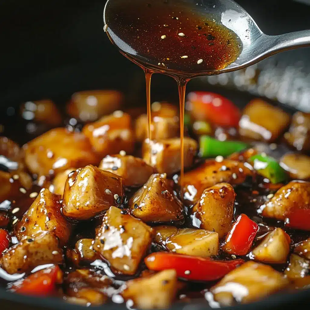 teriyaki chicken and broccoli stir fry sauce drizzle