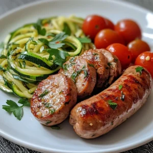 aldi chicken sausage with zoodles