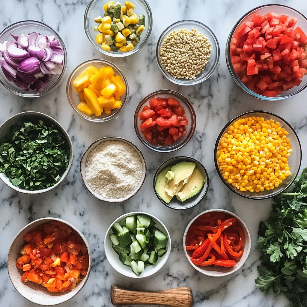 chicken taco soup ingredients flat lay chicken taco soup ingredients flat lay